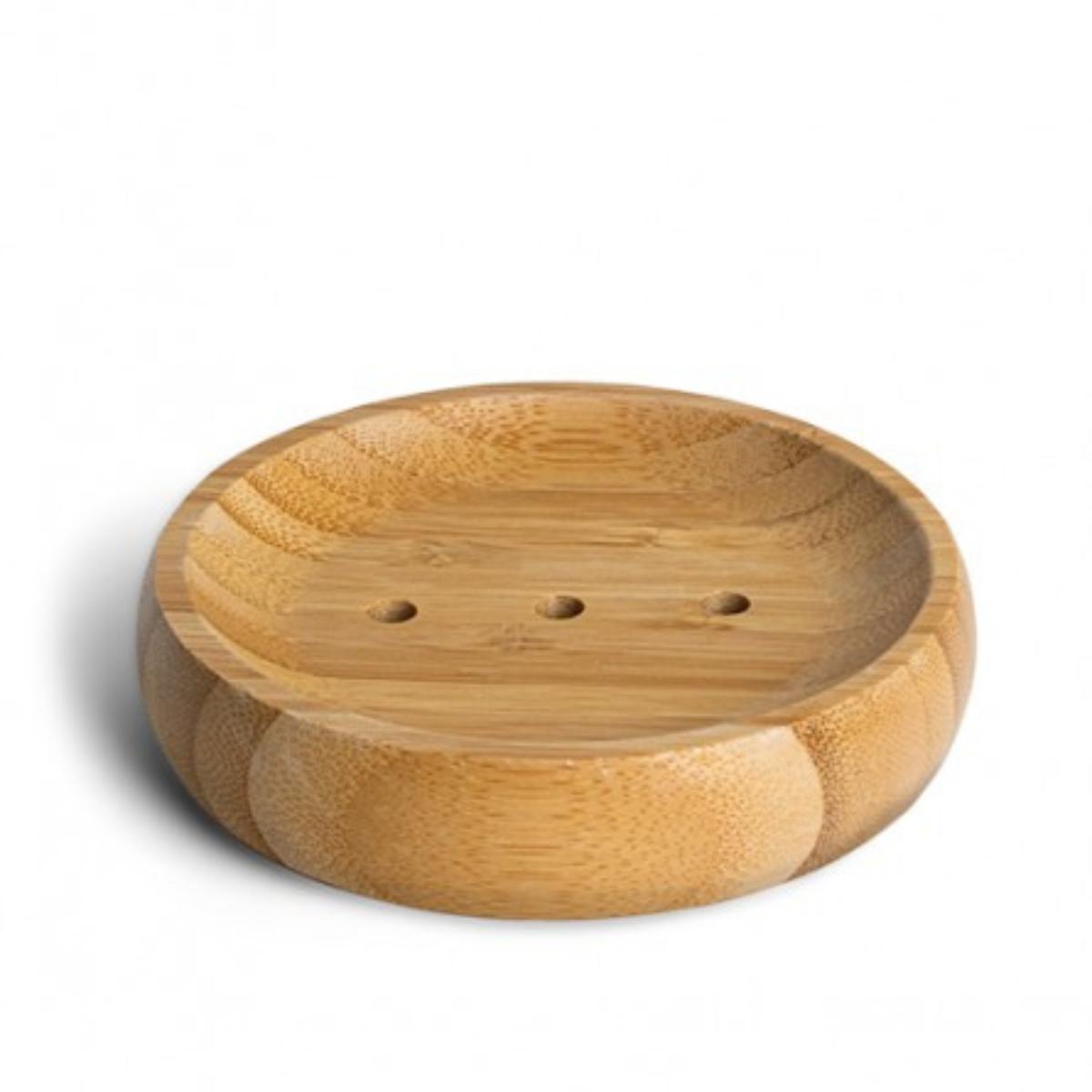 Jabonera de bambú FSC Rectangular 12 x 8 x 1,5 cm aprox.