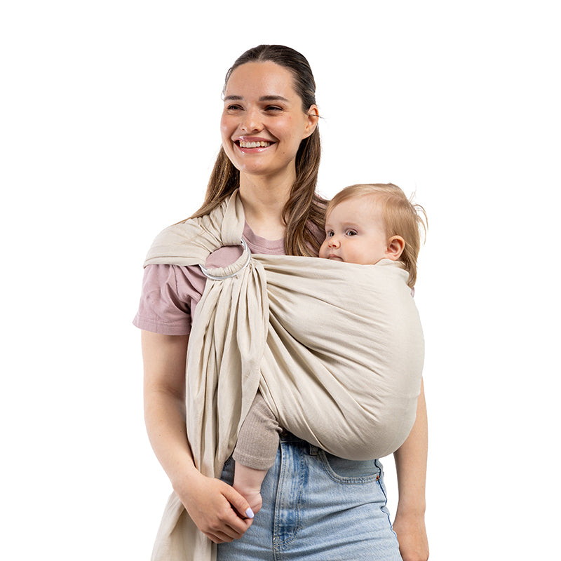 Bandolera Portabebé Boba Ring Sling Pampas Beige