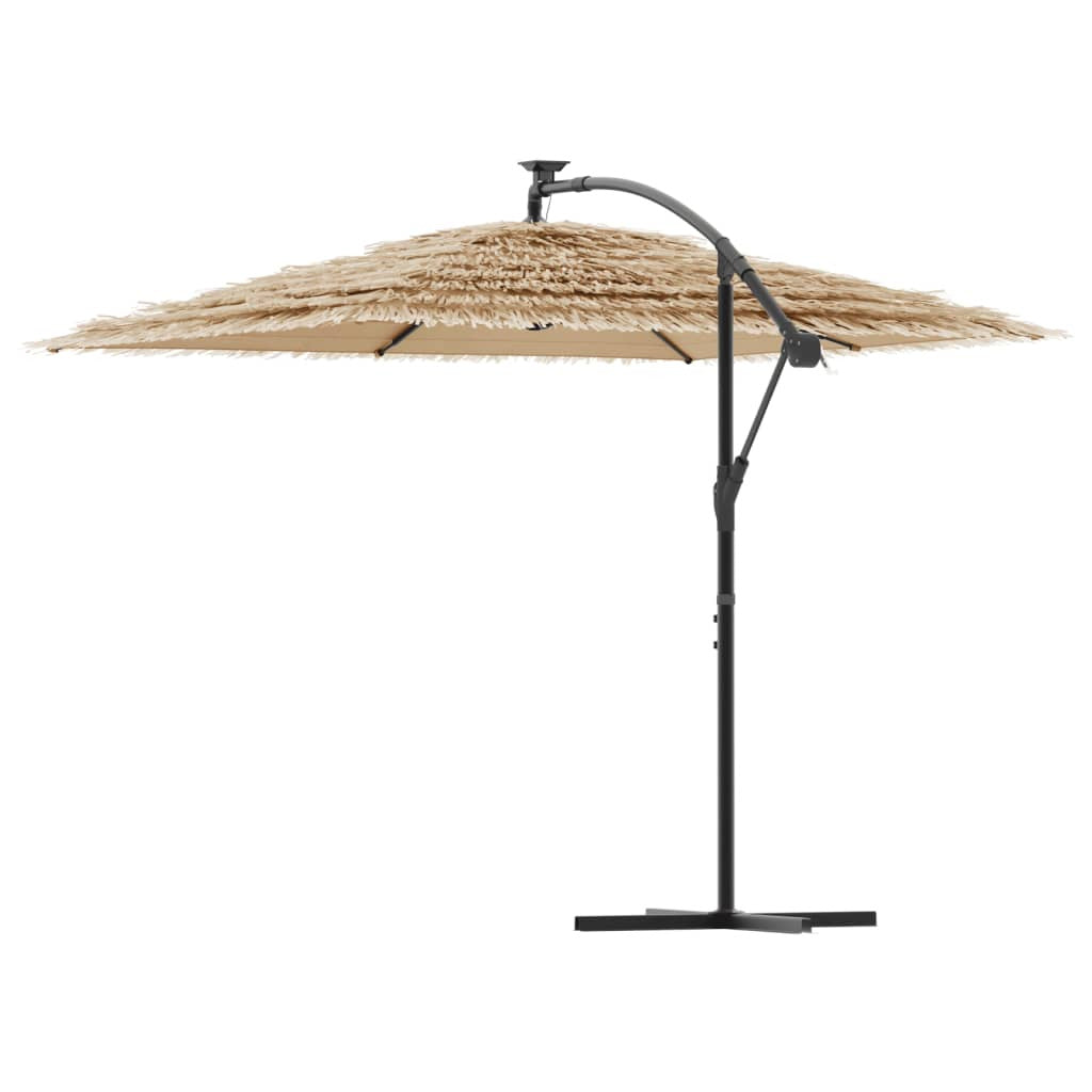 Vidaxl Sombrilla De Jardín Con Poste De Acero Marrón 290x290x238 Cm_4
