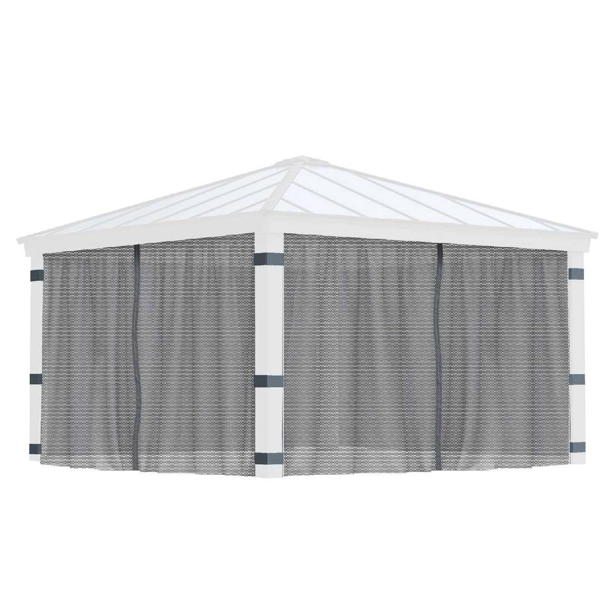 Set mosquiteras para gazebo cenador Dallas 422x422 Canopia