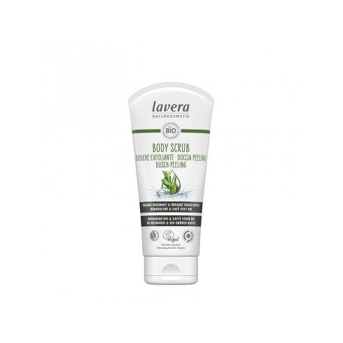 Exfoliante corporal café verde y romero BIO, Lavera 200 ml