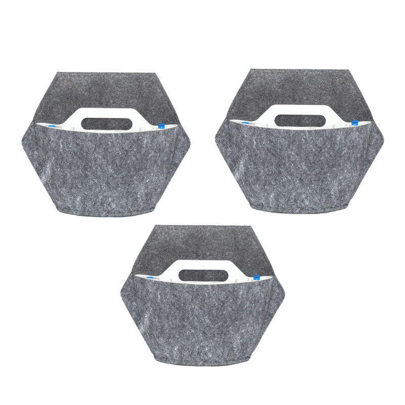 Jardín Vertical Modular Citysens Con Riego Automático De 3 Maceteros – Blanco Con Funda Téxtil Reciclada_5