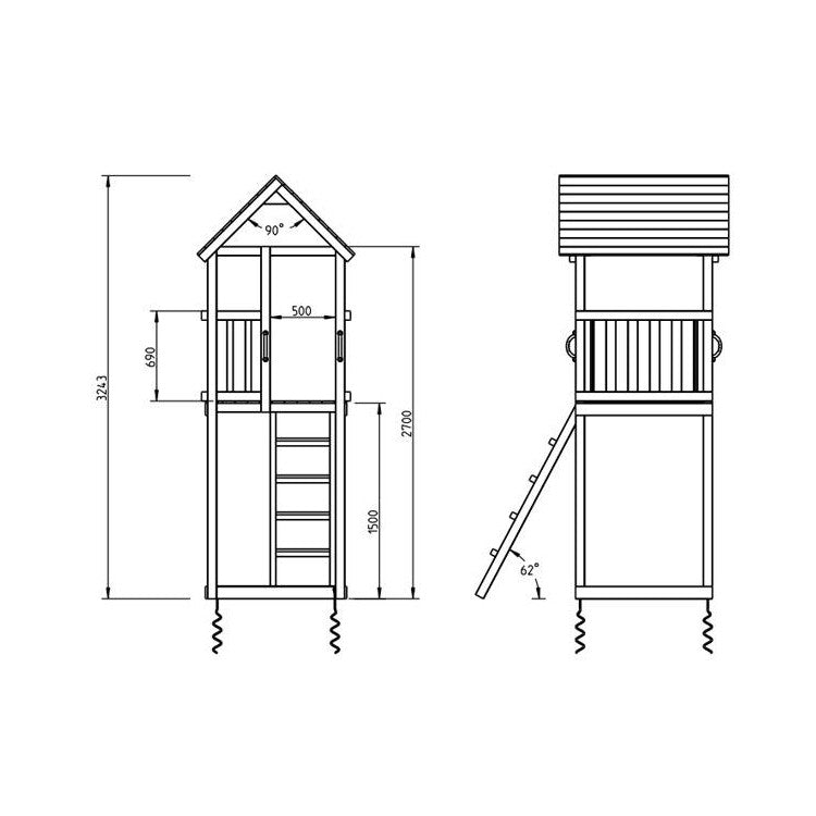 Parque Infantil Masgames Kiosk Xl Con Columpio Individual.