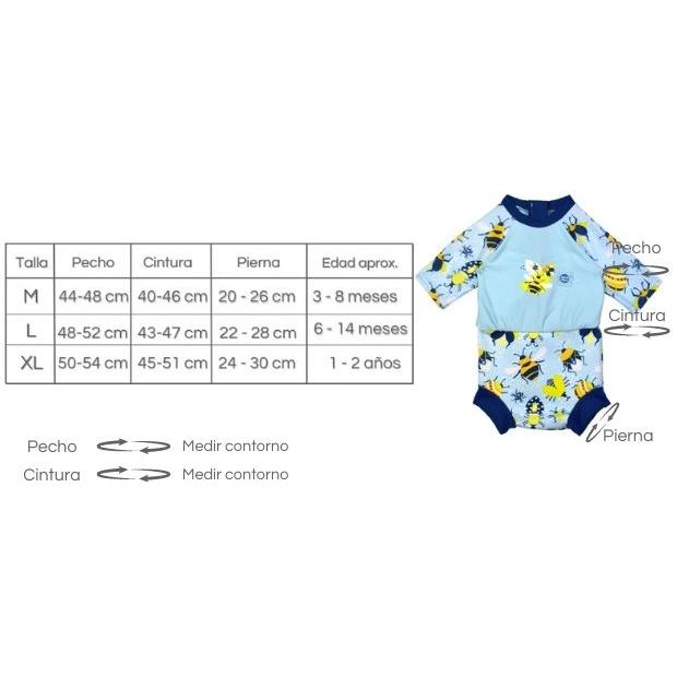 Happy Nappy Traje Solar Up & Away Splash about talla XL