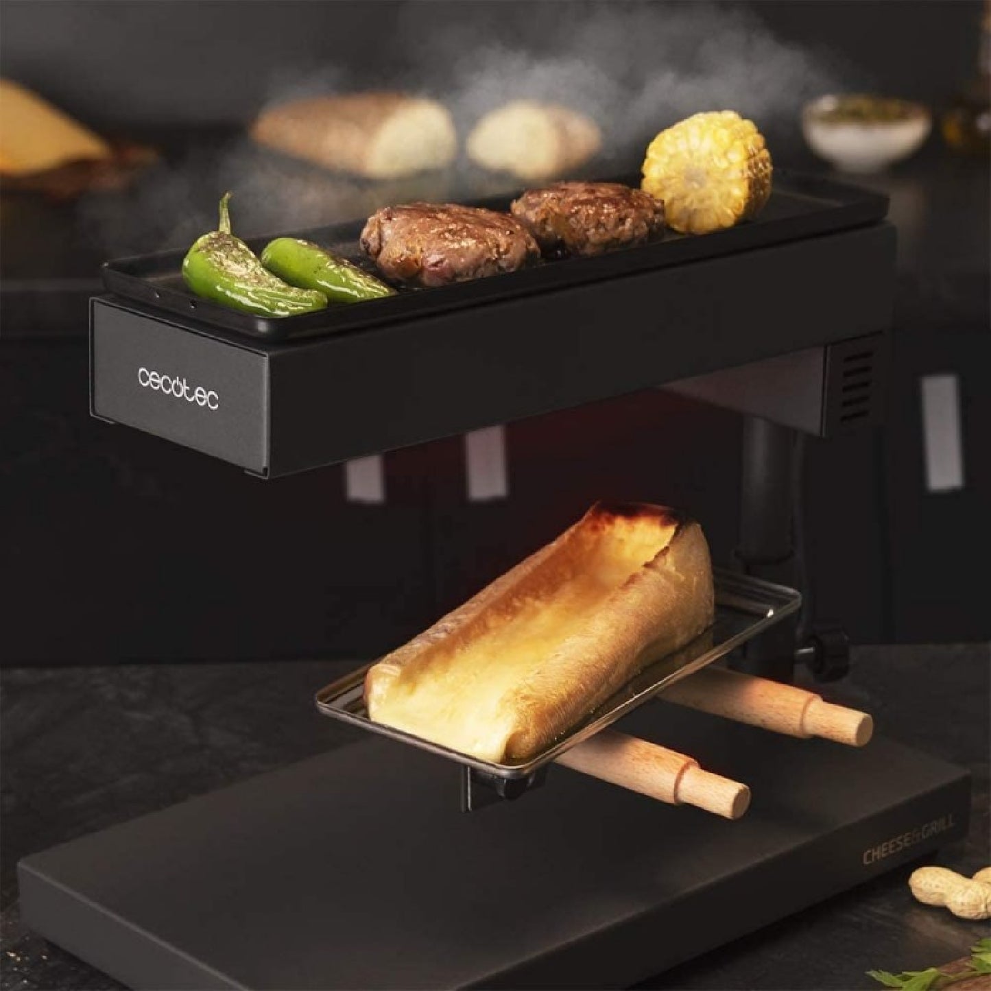 Cecotec Raclette Raclette Cheese&grill 6000 Black_4