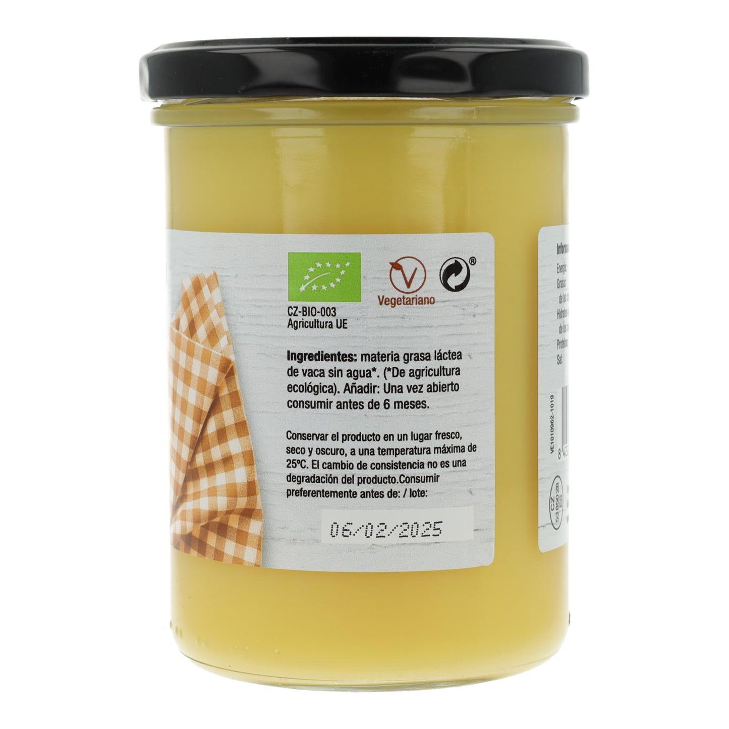 Ghee Mantequilla Clarificada 100% natural Vegetalia 450 ml