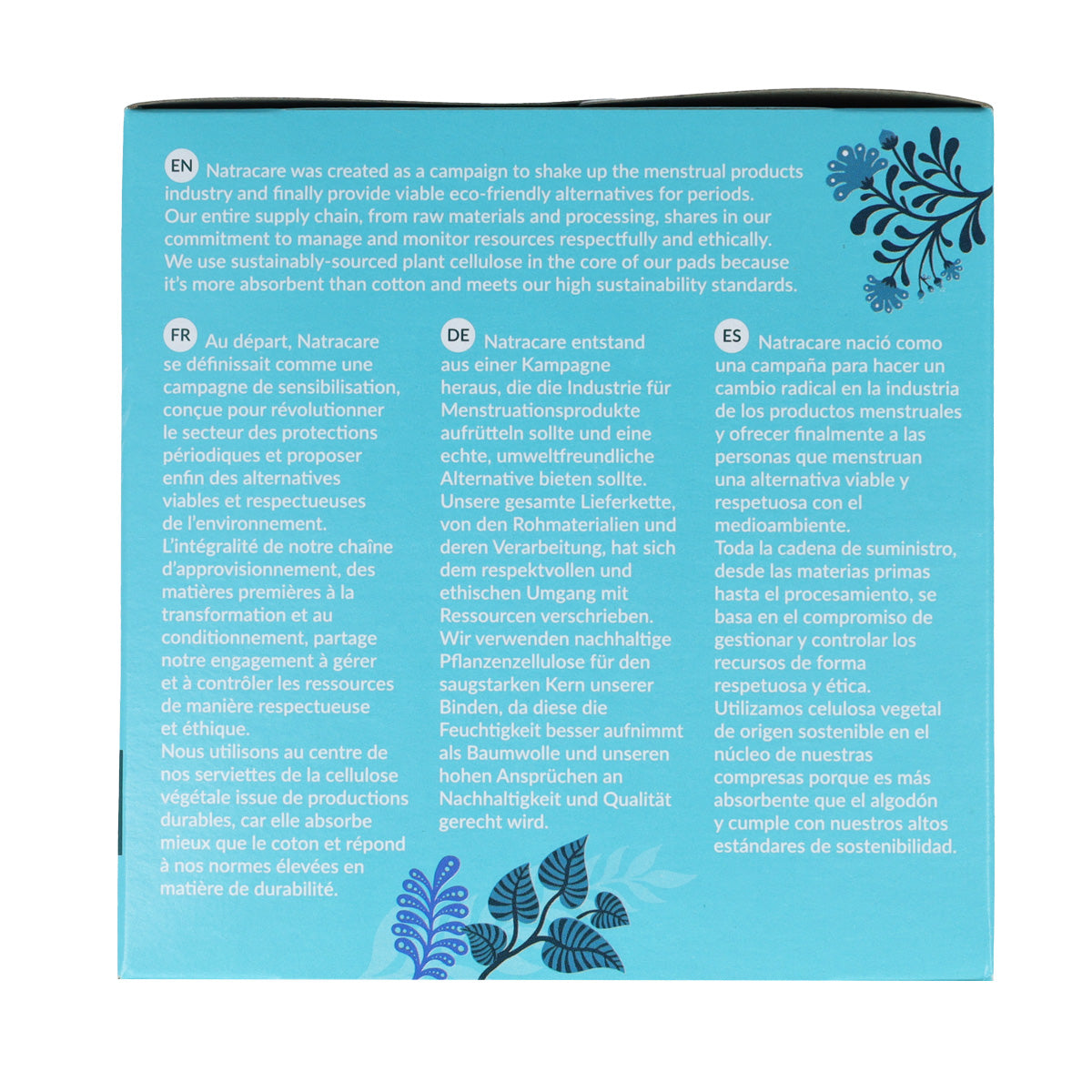 Compresas largas con alas bio Natracare 10 Uds