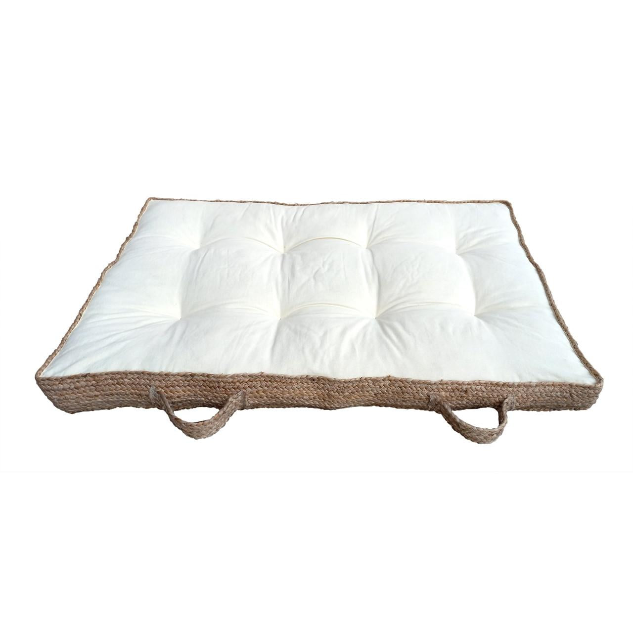 Cojin Palet Yute-Alg 120X80X10 Cm - Ecru