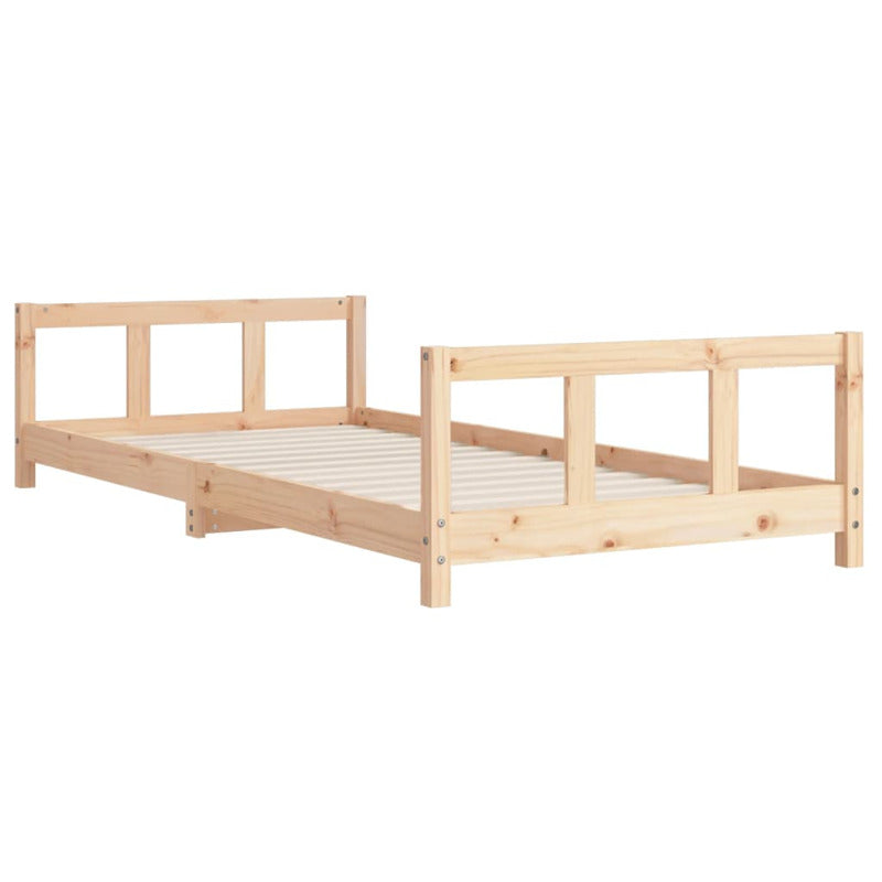 Vidaxl Estructura De Cama Para Niños Madera Maciza De Pino 90x200 Cm_5