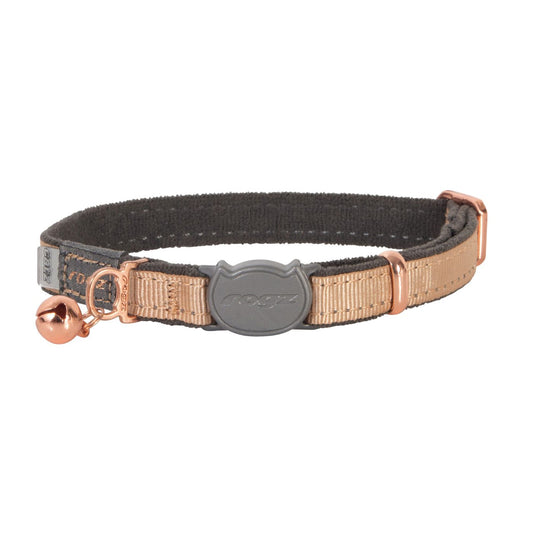 Rogz Collar Para Gato Dorado Con Bronce Urbancat Cb271-gr