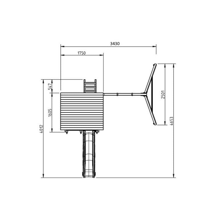 Parque Infantil Masgames Beach Hut L Con Columpio Individual.
