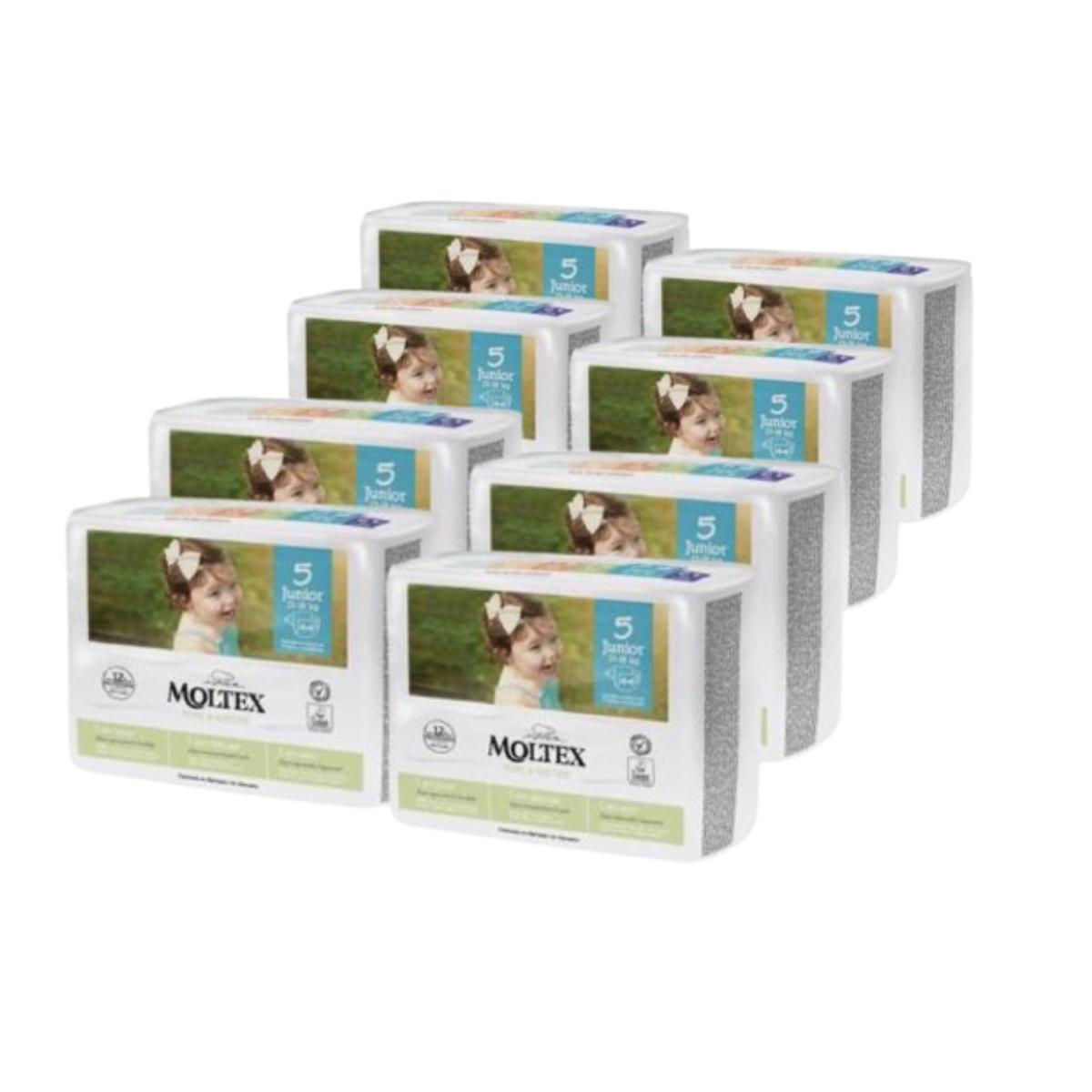 Pack Pañales Moltex Pure & Nature T5 (13-18 kg), 352 Uds