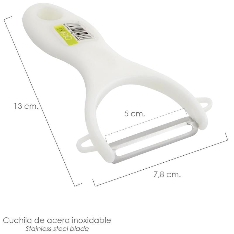 Pelapatatas Con Mango Plastico Cuchilla Acero Inoxidable 7,8 X 13 (alt.) Cm._1