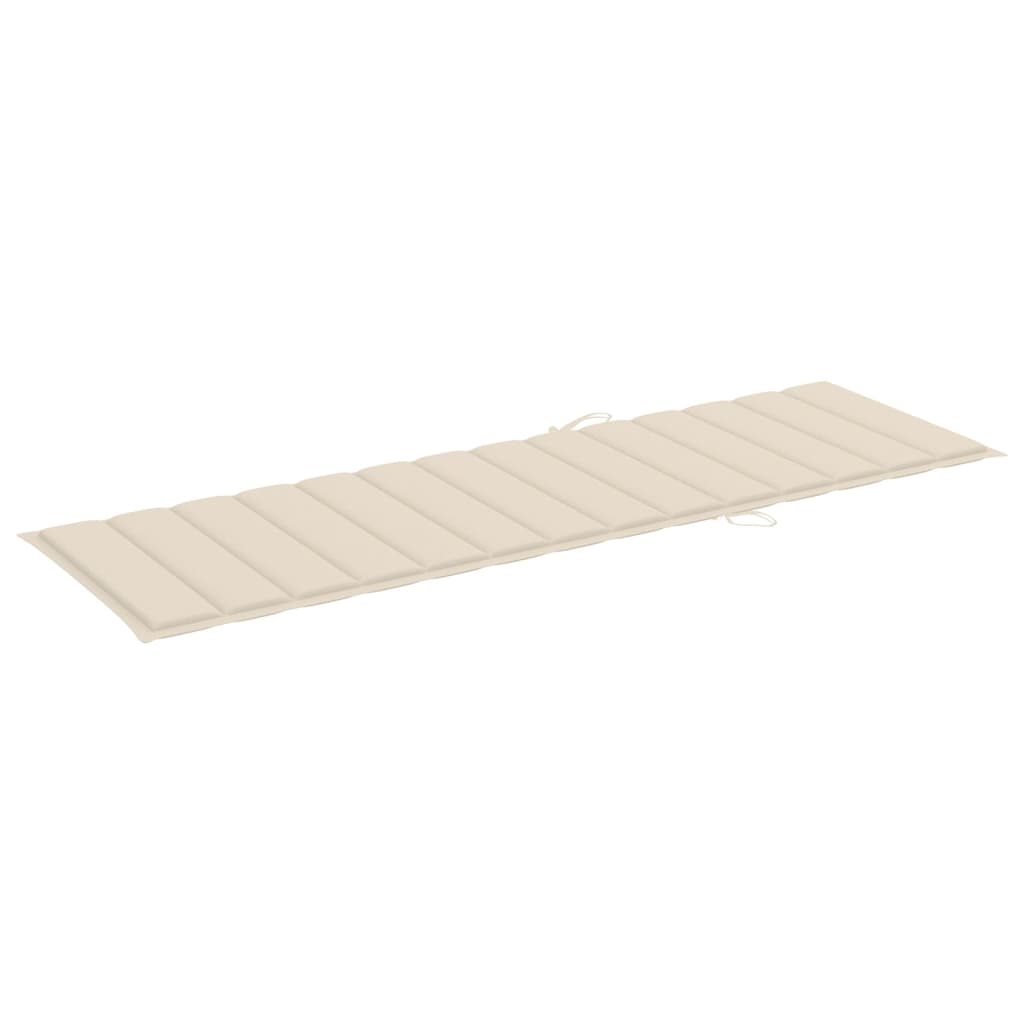 Tumbona Doble Y Cojines Madera Pino Impregnada Crema_4