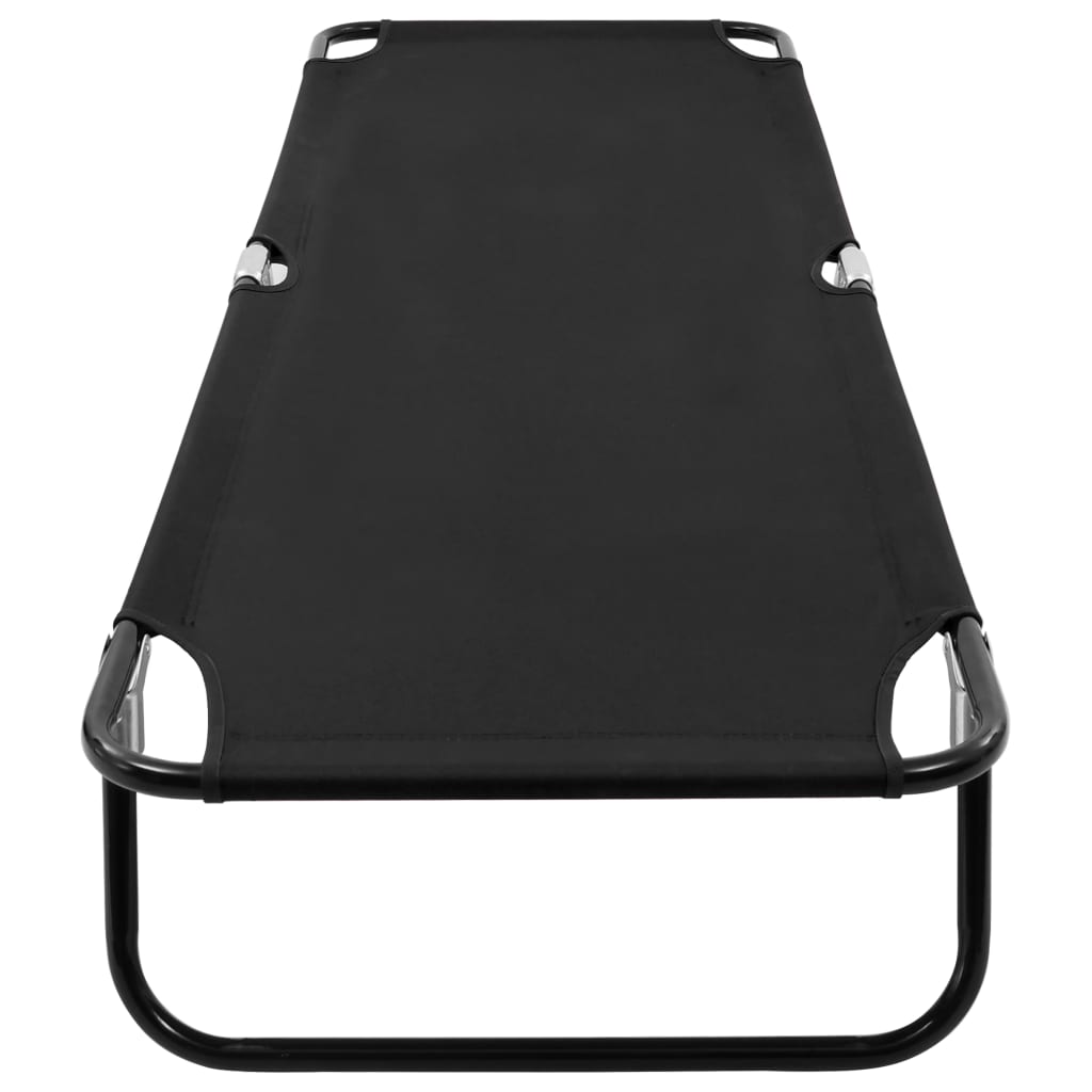 Tumbona Plegable Acero Negro_4
