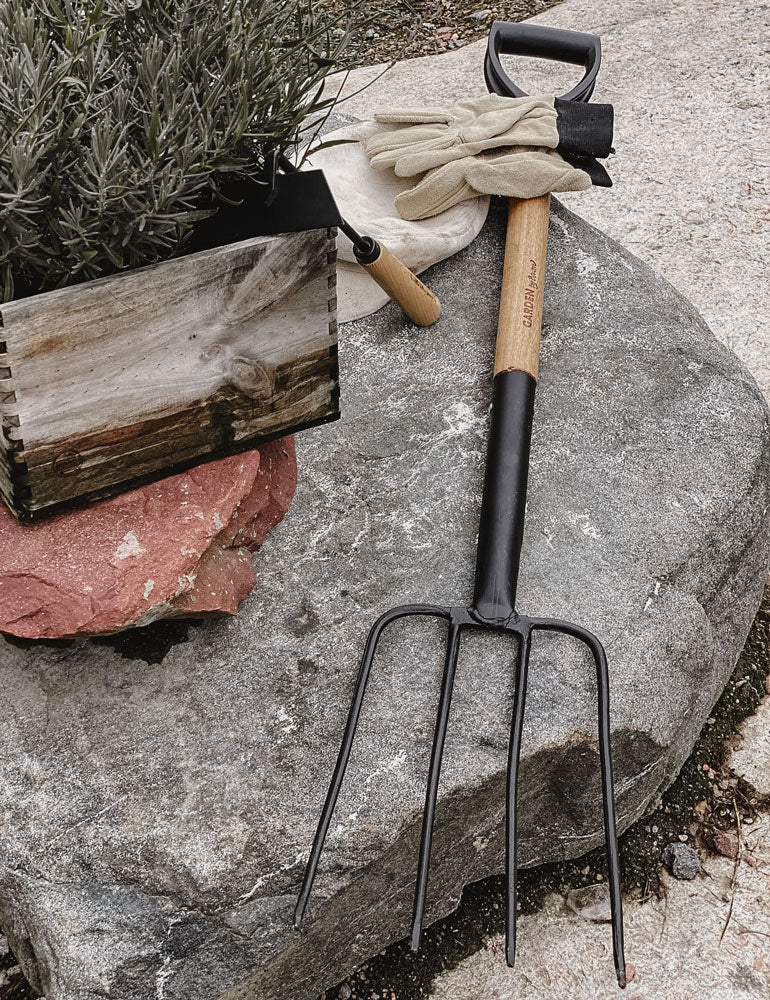 Horquilla De Jardín Deluxe - Metal, Fresno