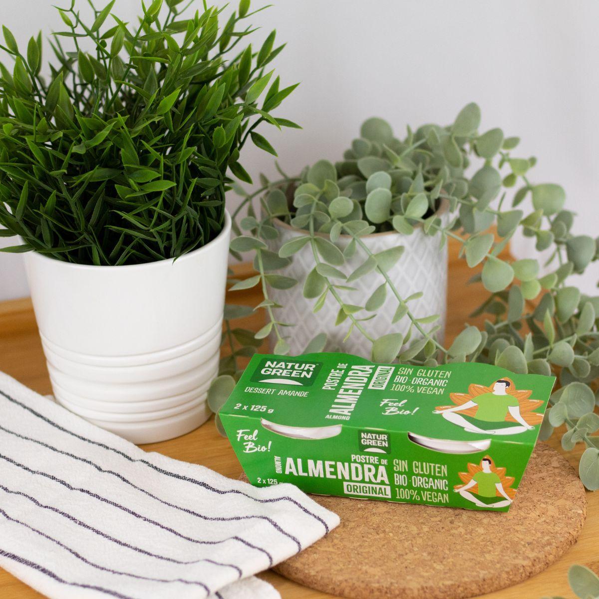 Postre de Almendra NaturGreen, 2 X 125 g