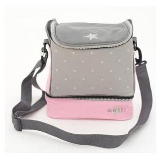 Bolsa isotérmica stars grey Base Rosa