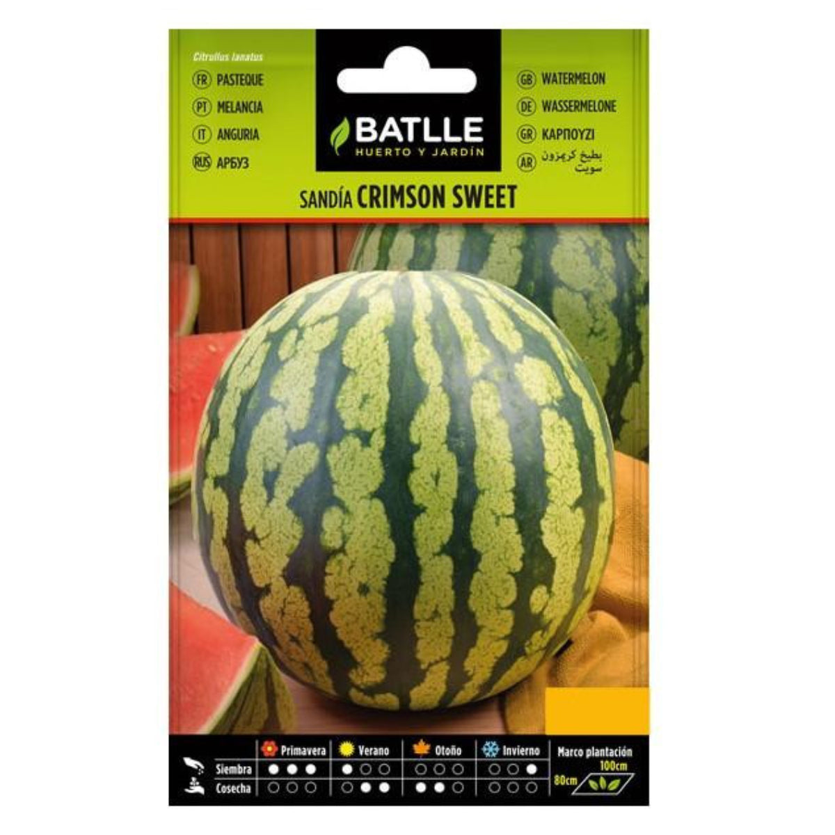 Semillas de Sandía crimson sweet Batlle