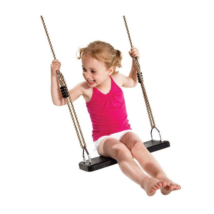 Columpio Doble De Madera Redonda Masgames Fuji Adultos (caucho Y Cuerdas).