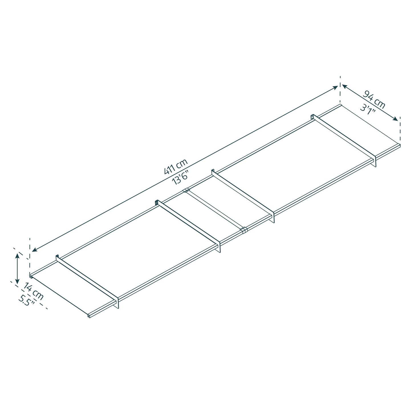 Marquesina para puerta Nancy 411x94 cm Canopia by Palram