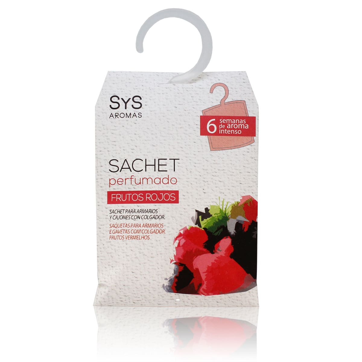 Ambientador de Armario Sachet Perfumado Frutos Rojos SYS Aromas 12 g | Afrutado y Dulce | Neutraliza Olores_0