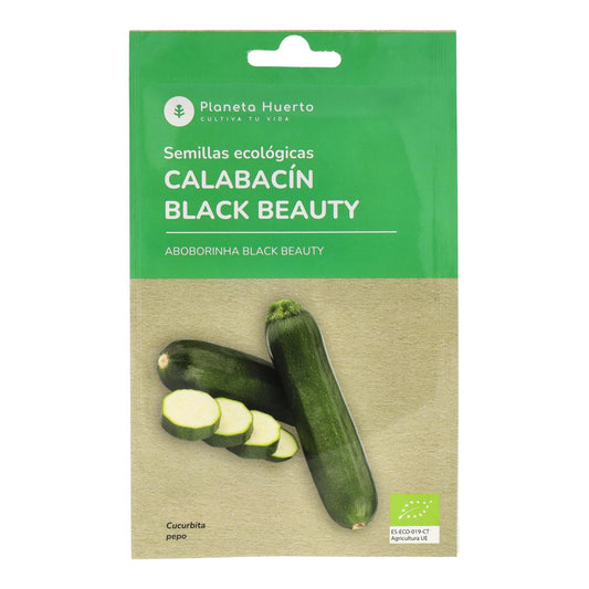 Semillas de Calabacín Black Beauty ecológicas Planeta Huerto