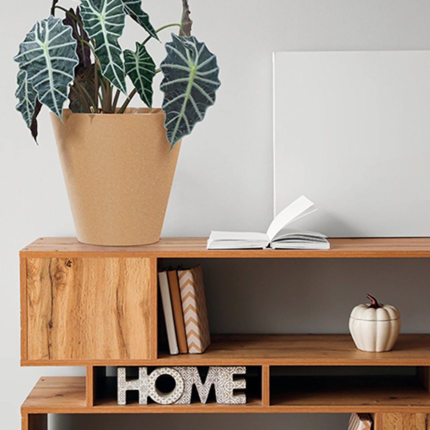 Macetero Redondo,sin Depósito, De 20x20x18,7 Cm, Capacidad De 3,5 L._4