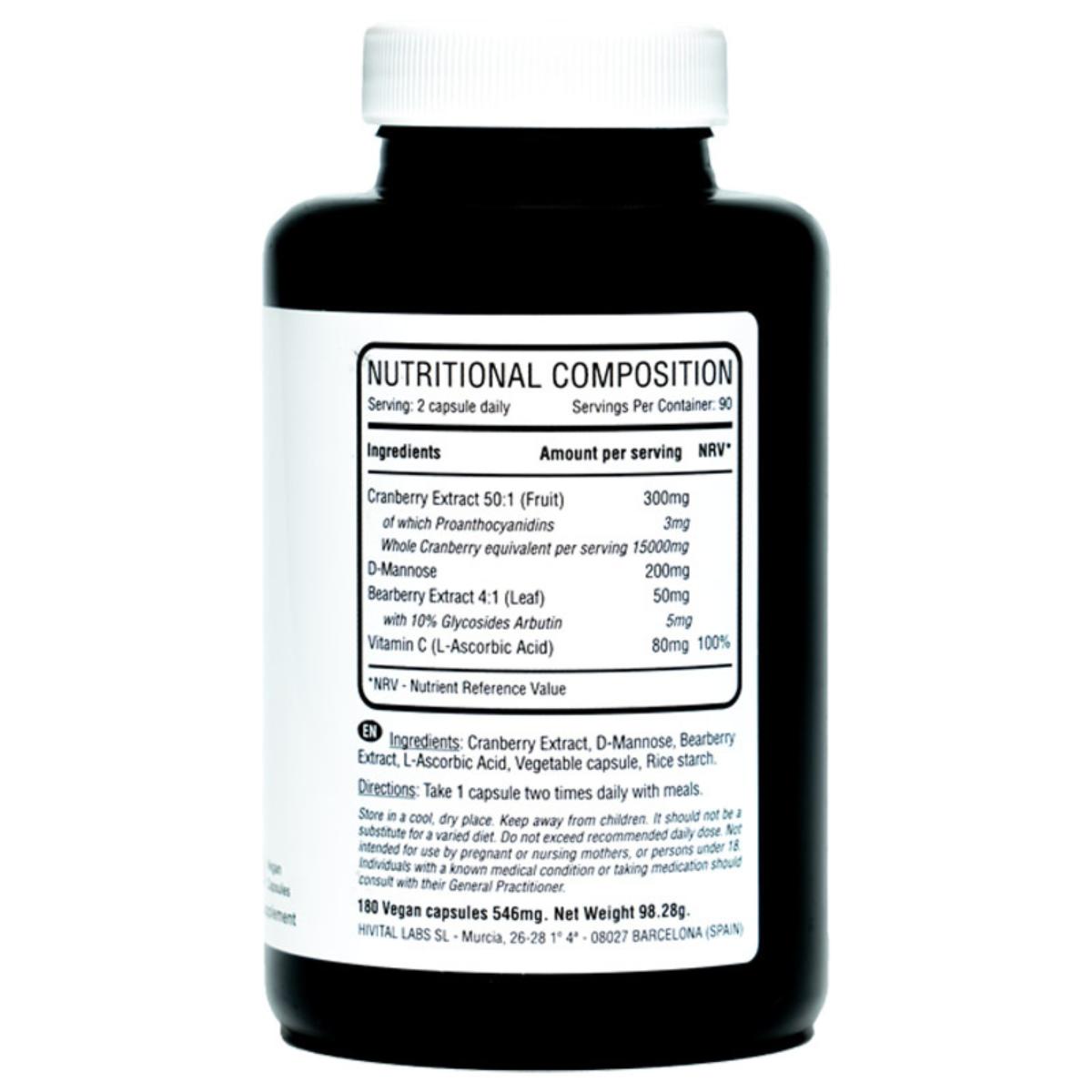 Arándano rojo americano 15000 mg 180 cápsulas veganas Hivital