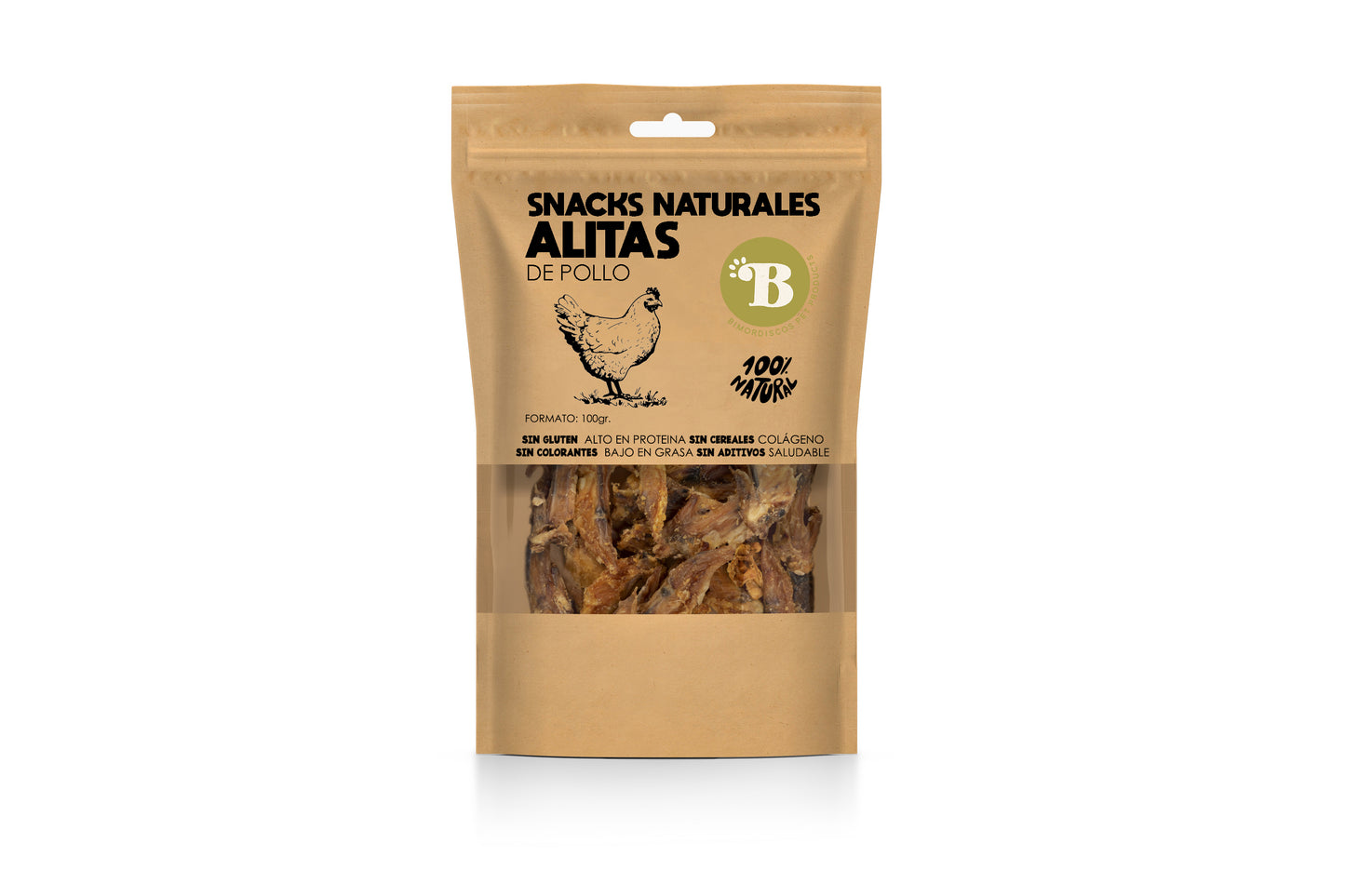 Bimordiscos Alitas De Pollo Para Perros Y Gatos · 100g.