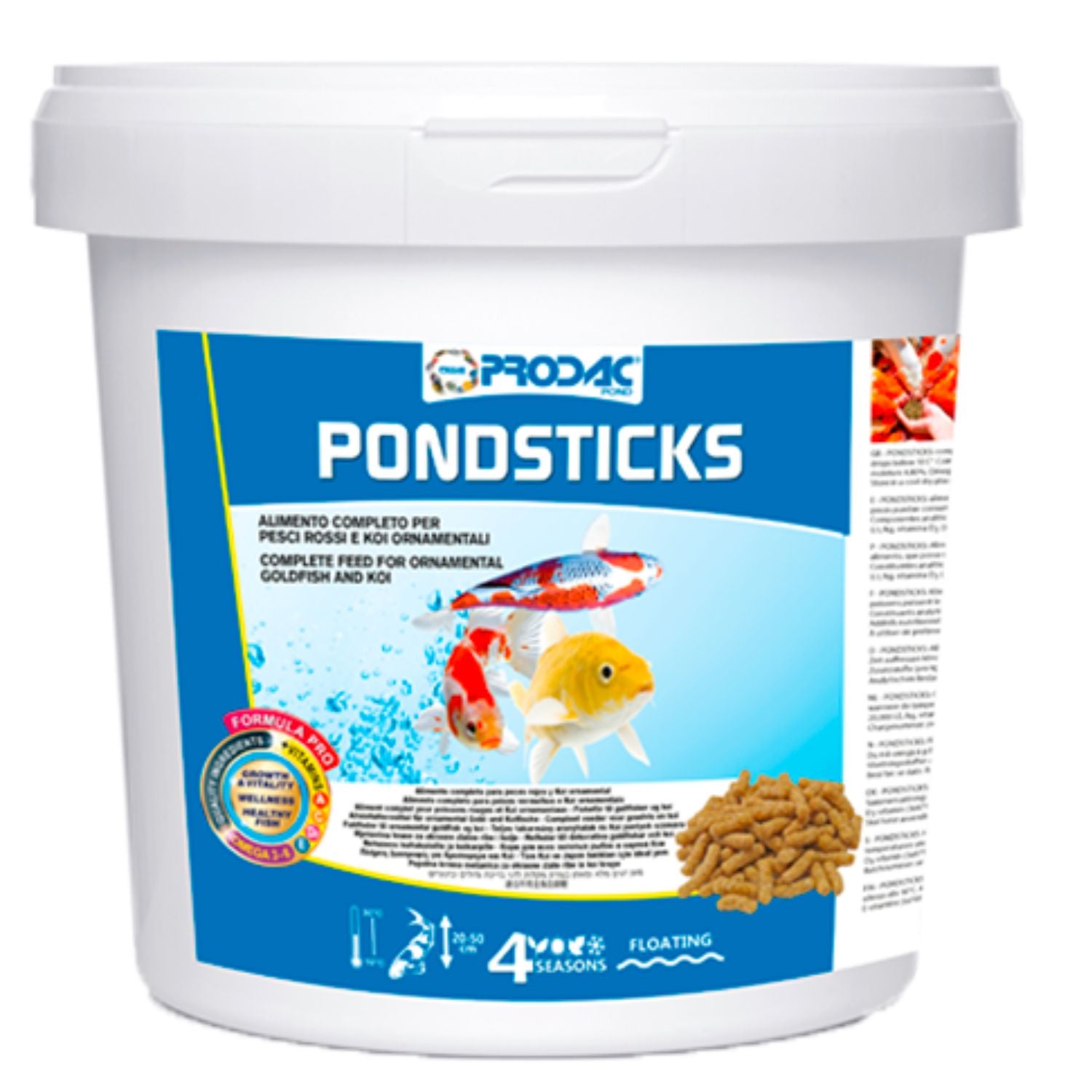 Alimento Para Peces Medianos Y Grandes De Estanque Pondsticks 1,2 Kg