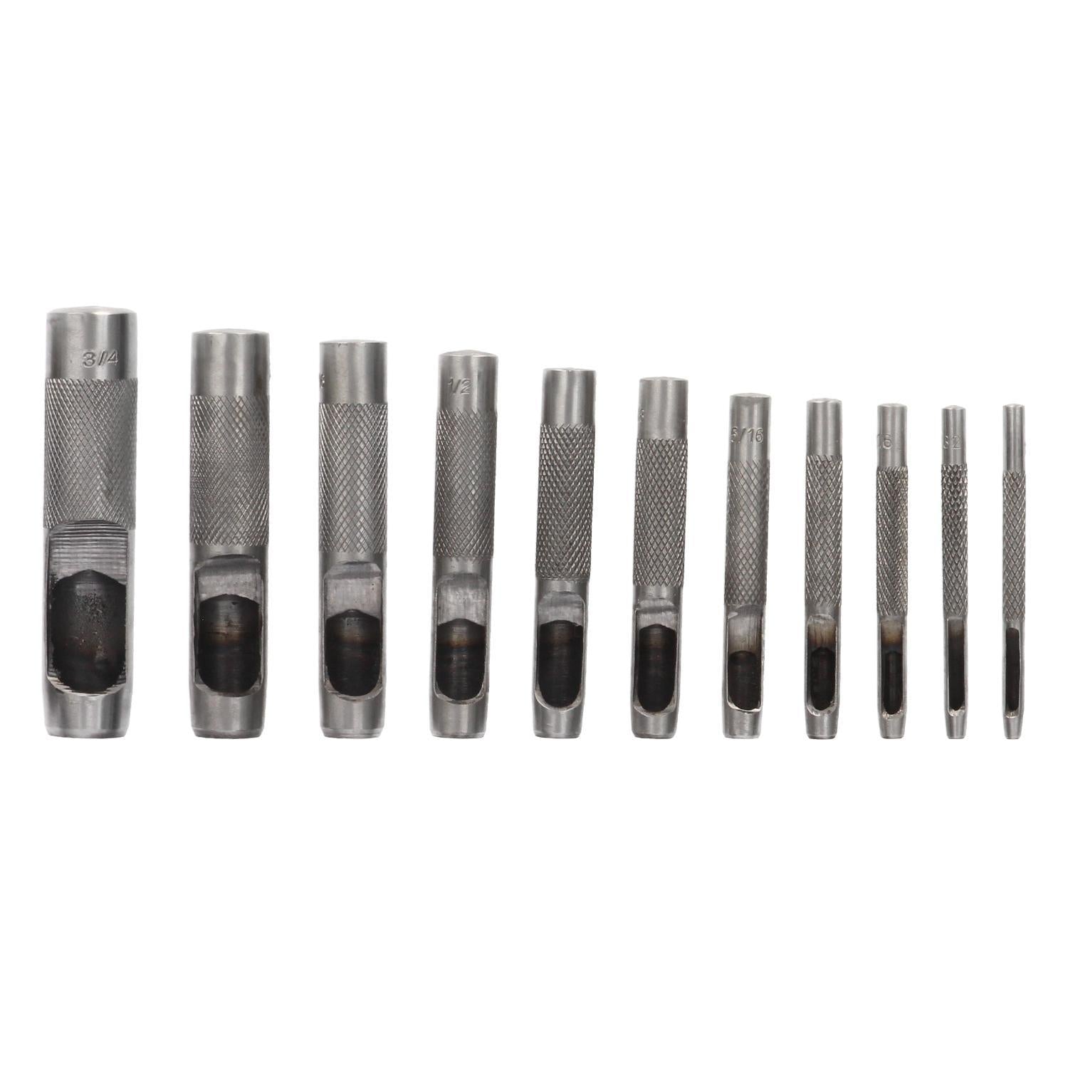 Juego Sacabocados Golpe 12 Piezas 3 A 19 Mm