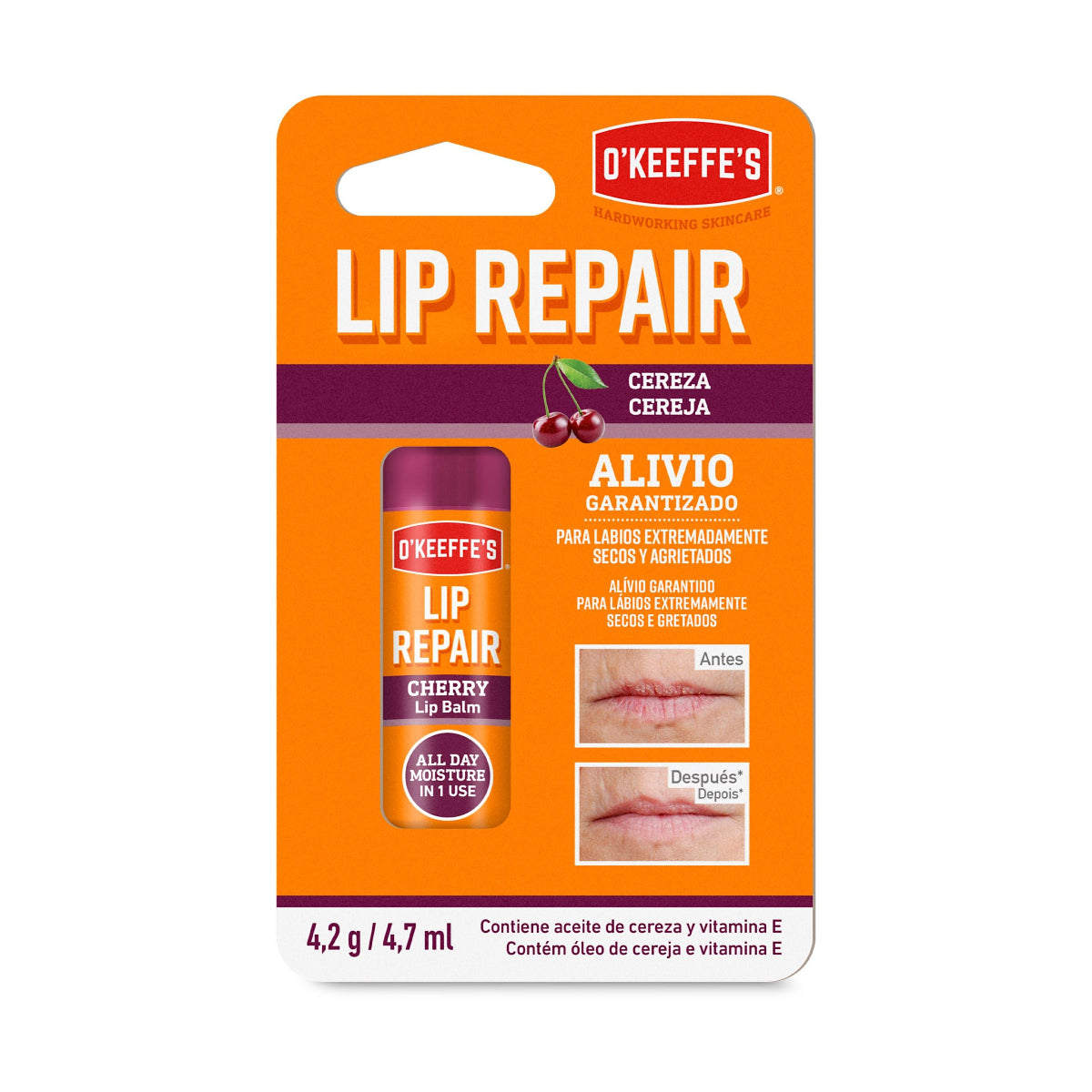 O'Keeffe's Lip Repair Cereza Bálsamo labial reparador