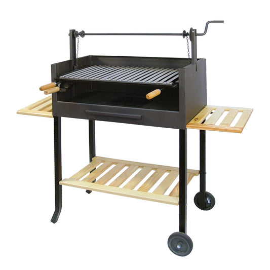 Barbacoa completo con Parrilla Inox y Bandejas de Madera Imex el Zorro