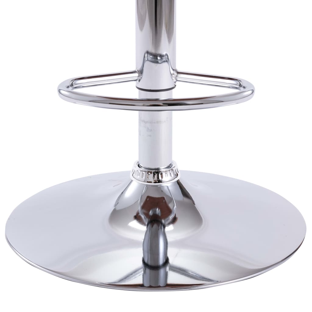 Taburete De Cocina Cuero Sintético Blanco_5