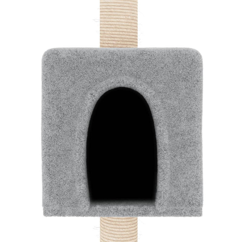 Vidaxl Rascador Para Gatos Con Postes De Sisal Gris Claro 180 Cm_5