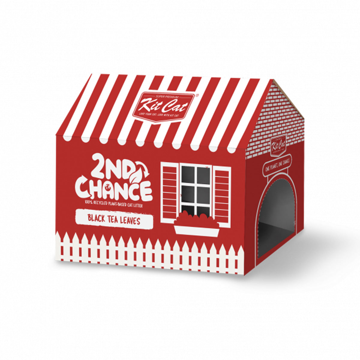 Pack 6 Kit Cat Arena Eco 2nd Chance - Black Tea 2,5 Kg Hojas de Té Negro, Guisante y Yuca