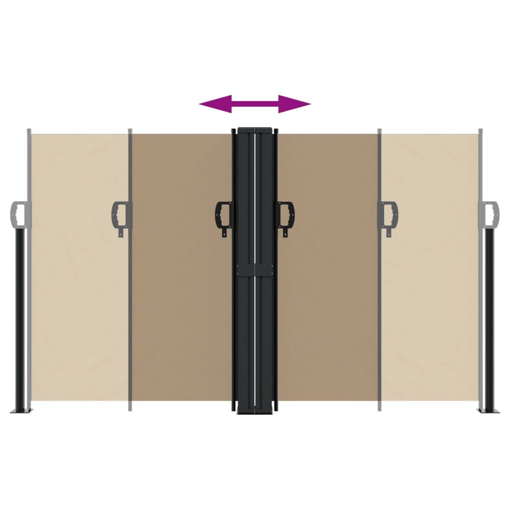 Vidaxl Toldo Lateral Retráctil Gris Taupe 140x600 Cm_4