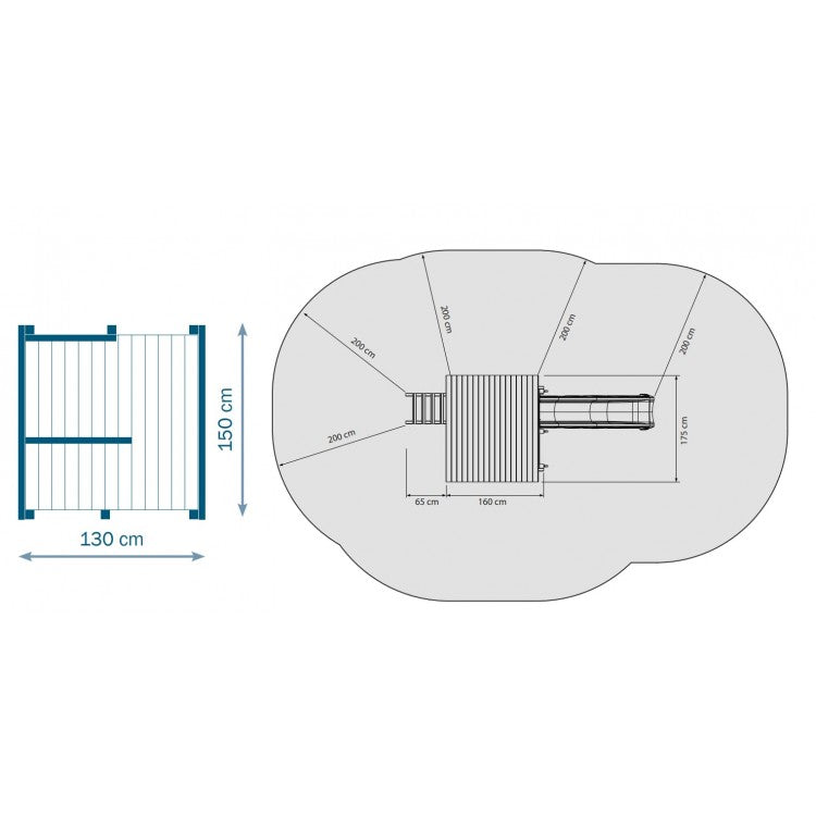 Parque Infantil Masgames Beach Hut Xl Con Columpio Individual.