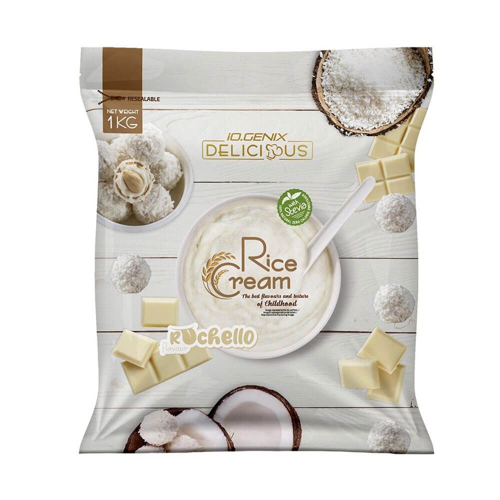 Rice Cream (crema De Arroz) - 1kg - Chocolate Blanco Y Coco - Harina De Arroz - Io.genix_0