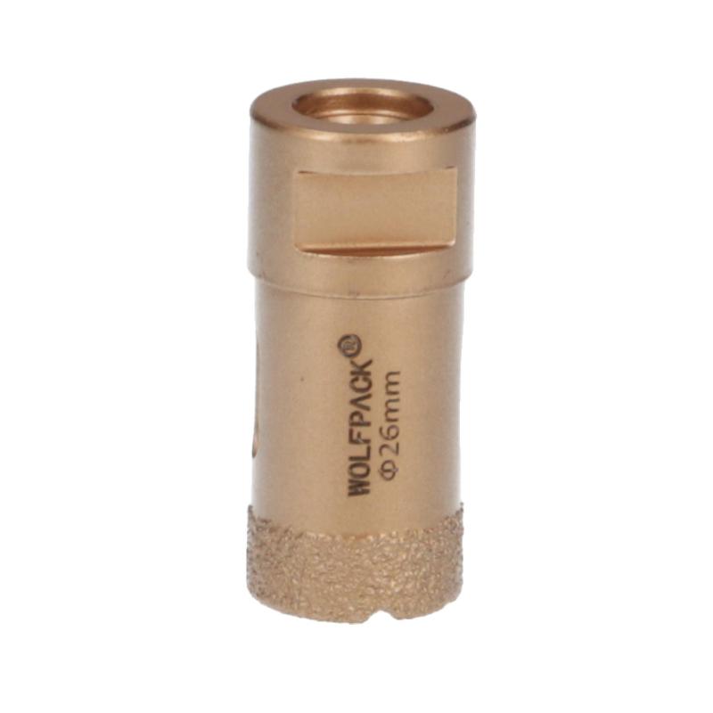 Corona Diamante Para Amoladora Ø 26 Mm. Conexión Rosca M14. Corte Seco