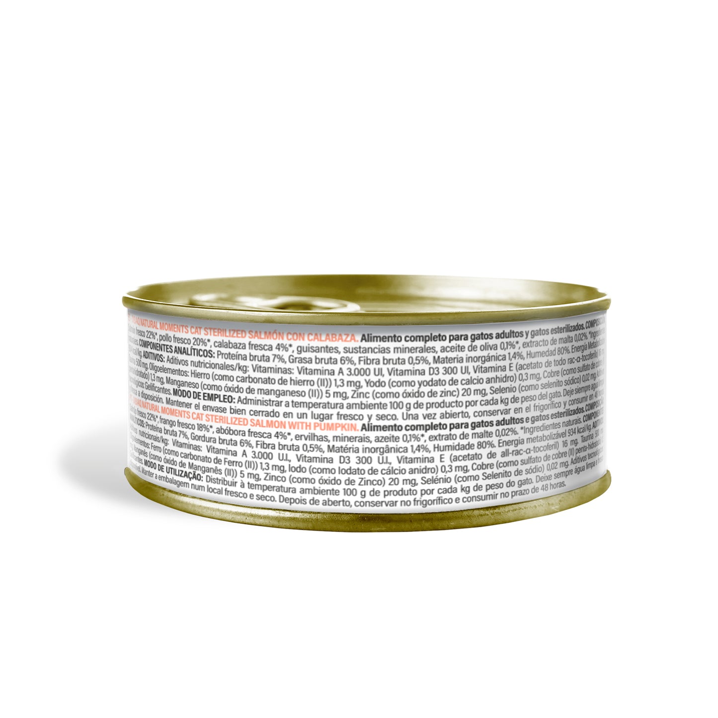 Dibaq Natural Moments 5 Star Esterilizados Salmón Con Calabaza, 12 Latas X 70gr_5