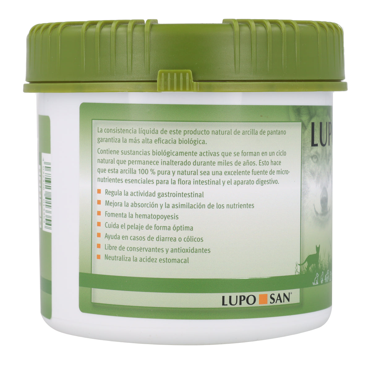 Lupo Moorliquid Arcilla líquida Natural para el Bienestar Intestinal Luposan Arcilla 500g