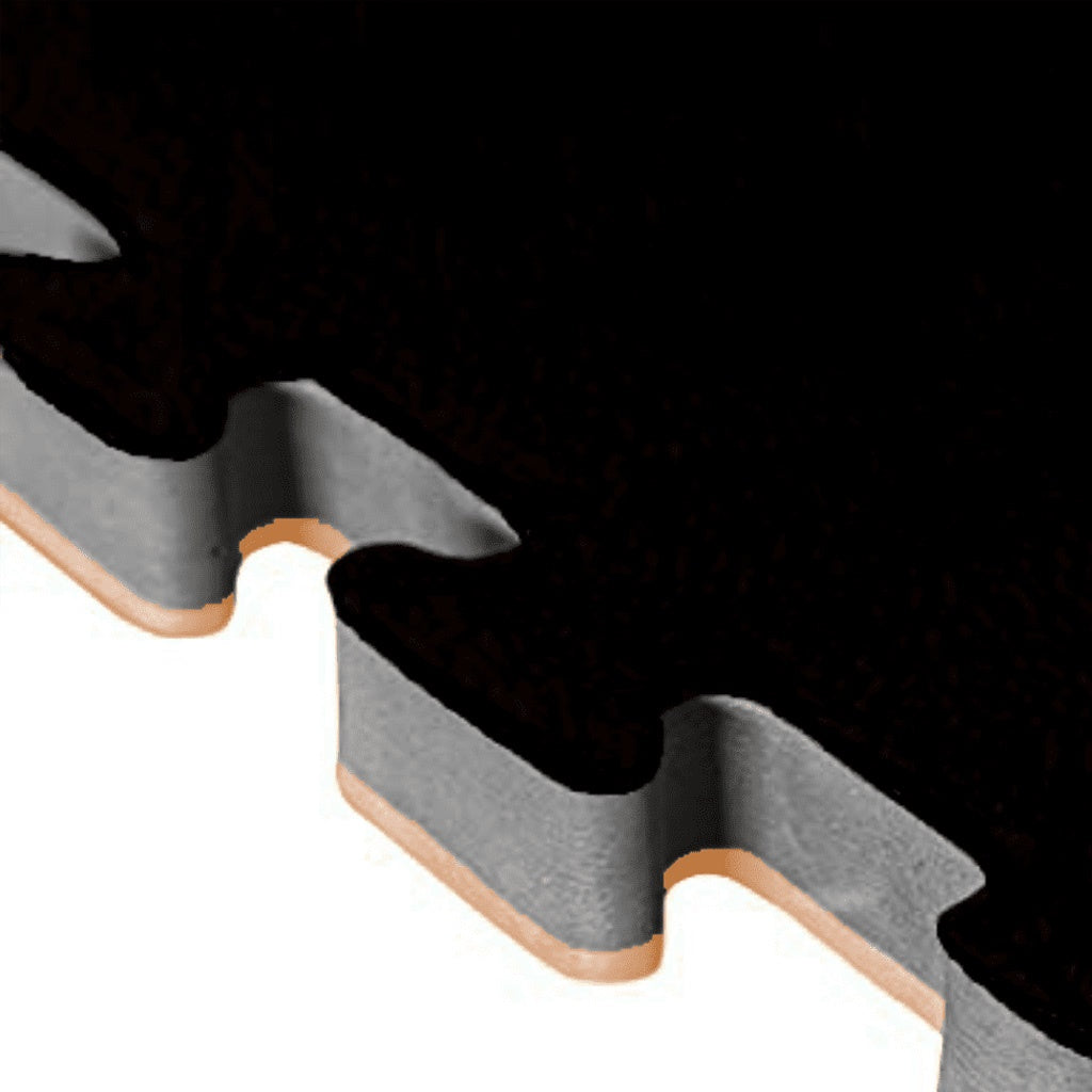 Tatami Puzzle 2,5cm 100x100cm, Pack 4 Unidades – Efecto Madera/negro_1