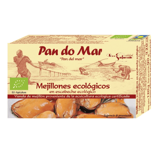 Mejillones En Escabeche Ecológicos Pan Do Mar 115g/ 90g