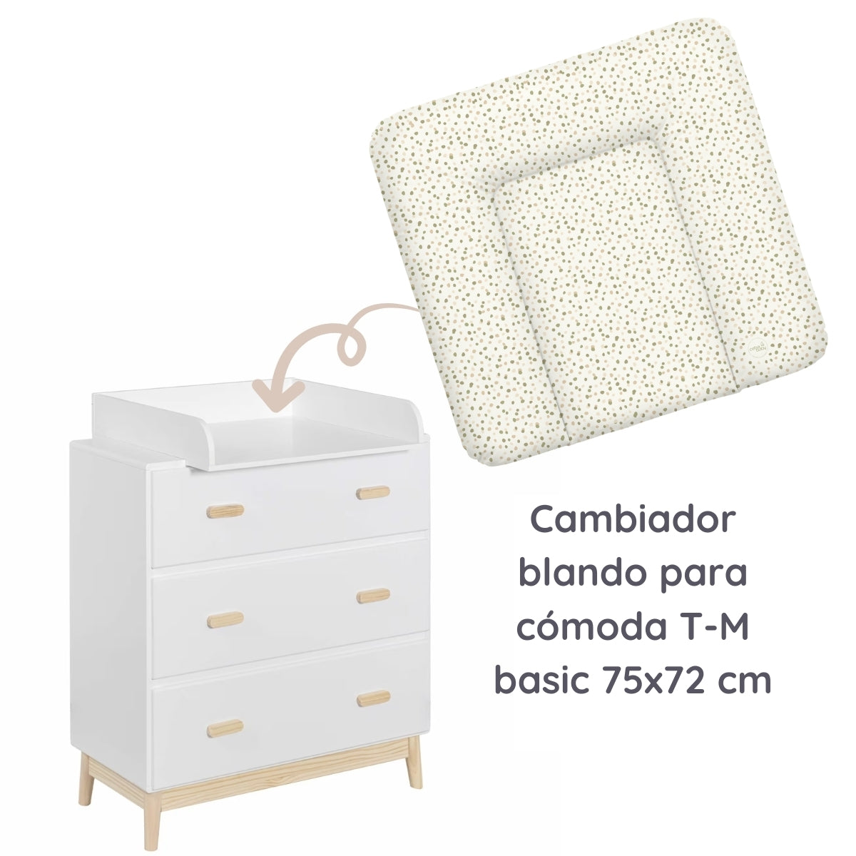 Cambiador Blando Para Comoda T-m Basic Spots