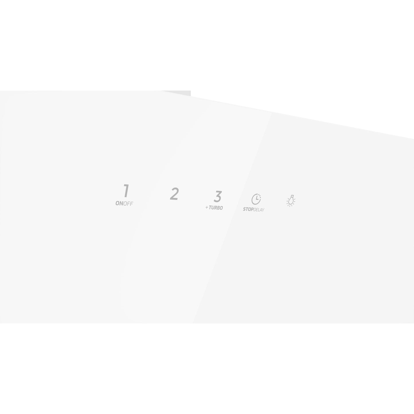 Campana decorativa Teka DVN vertical táctil de aspiración perimetral blanco 70 cm.