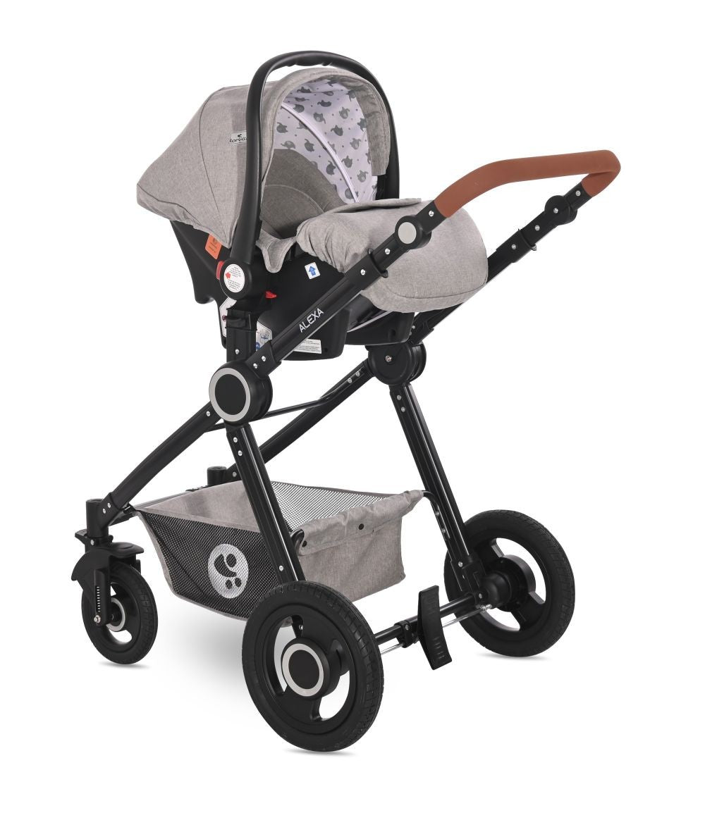 Carrito De Bebé Trío Alexa Grey Elephants_4