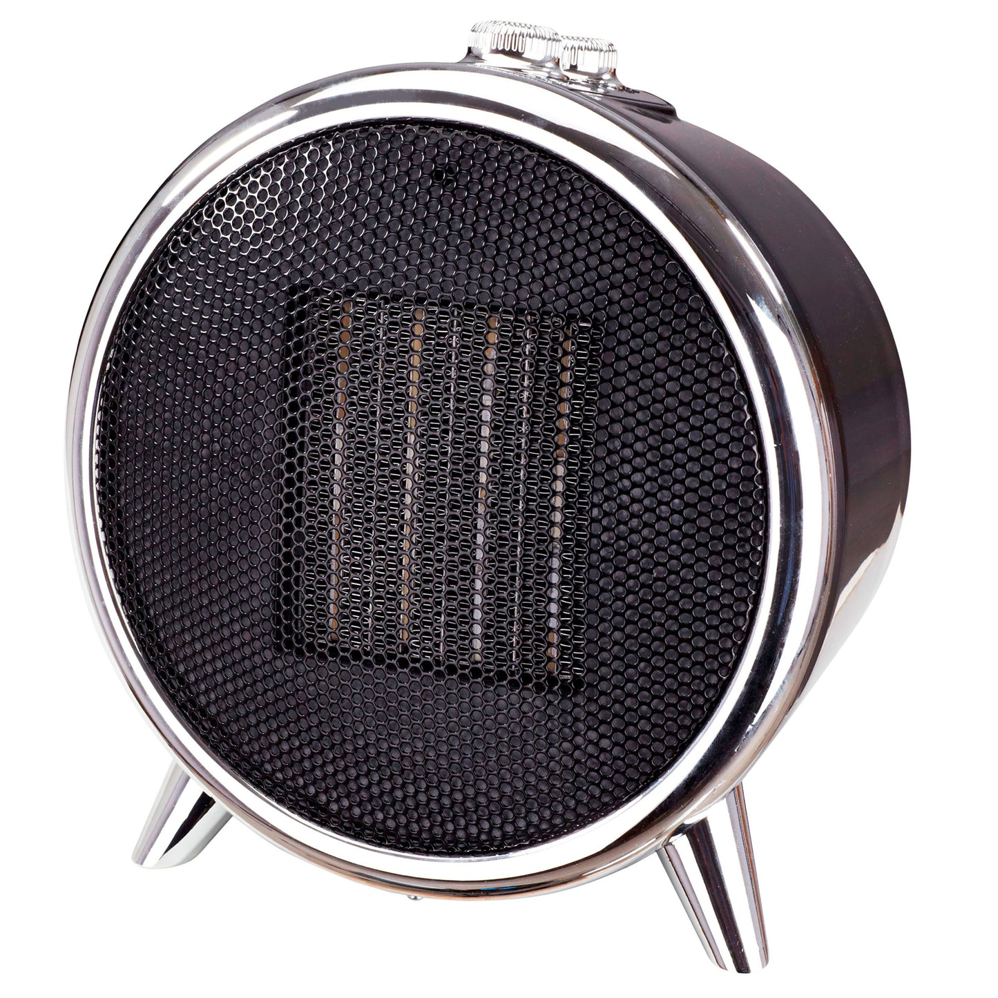 Calefactor Cerámico Led, Portátil, 2 Niveles Potencia, Termostato Automático, Diseño Moderno, Briebe, Ht1129, Negro/plata