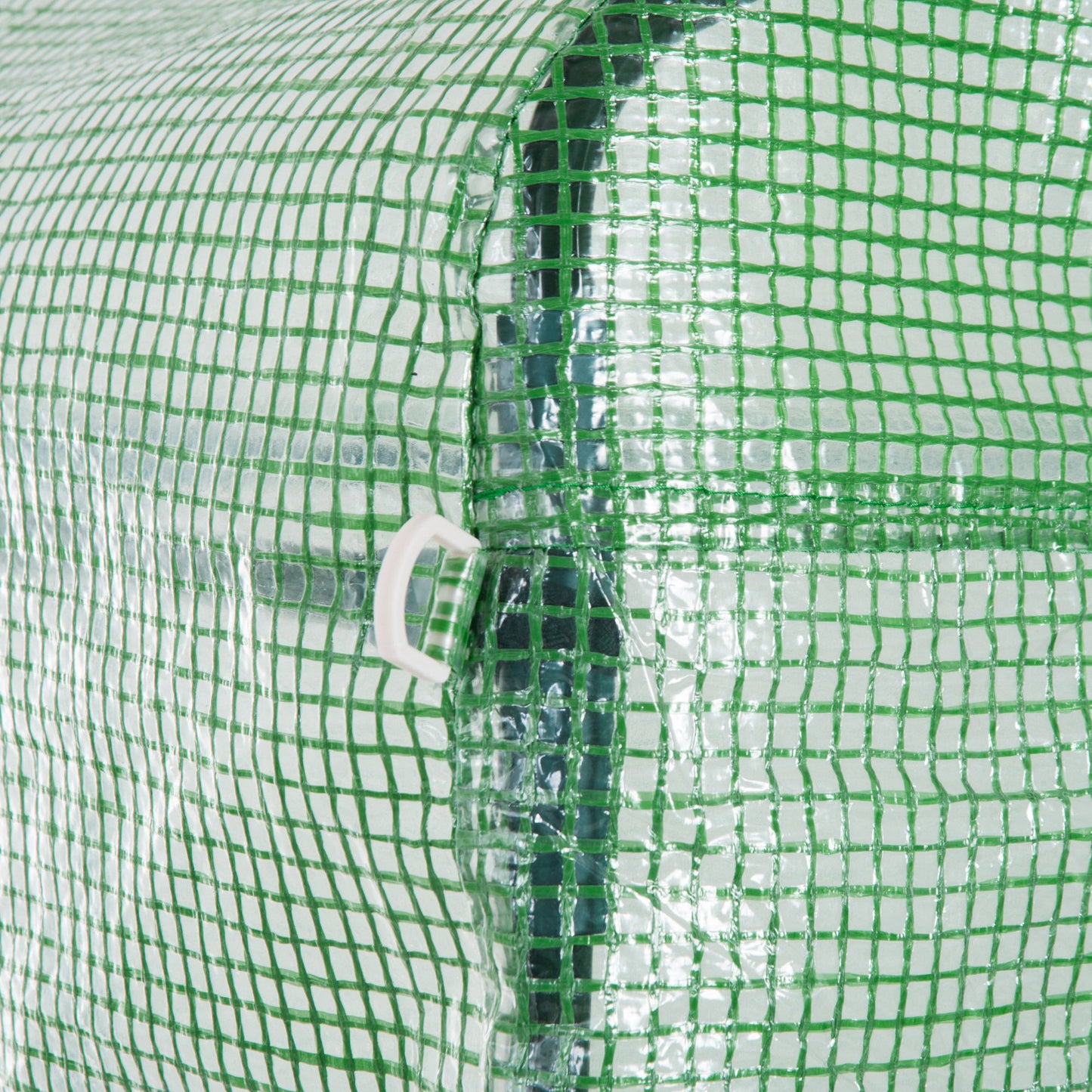 Outsunny Invernadero De Túnel 3x3x2 M Con Puerta Enrollable Y 4 Ventanas Verde_4